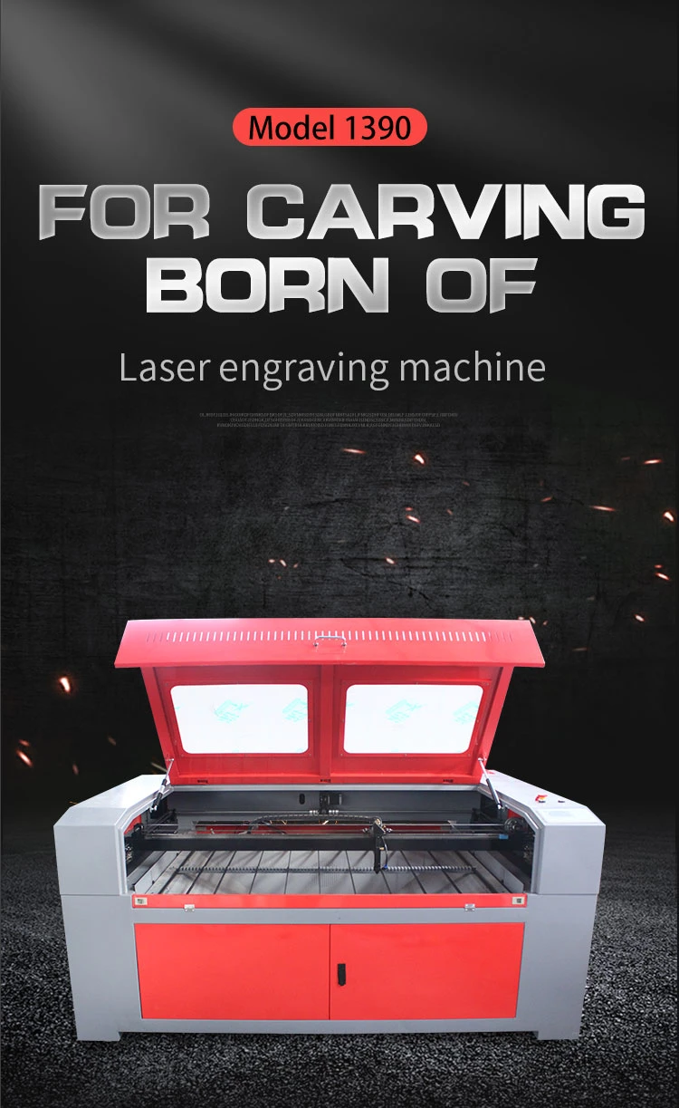 1390 1610 CO2 Laser Cutting and Engraving Machine for /Bamboo/ Leathe/MDF/ Wood/Glass/PVC/Paper